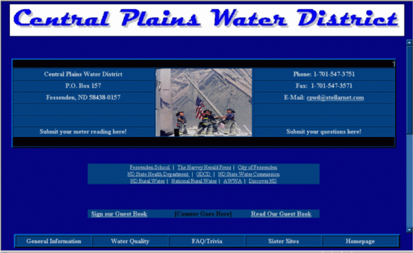 Website Designed for Central Plains Water District