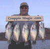 Master Crappie Angler Mike Simpson displays a few Kansas Crappies of the slab variety! 