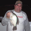 Kansas Crappie Guide Mike Simpson catches another Slab Crappie